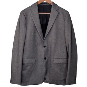 Theory Men's Gray Two-Button Office Business Sport Coat Blazer Jacket Sz 38R